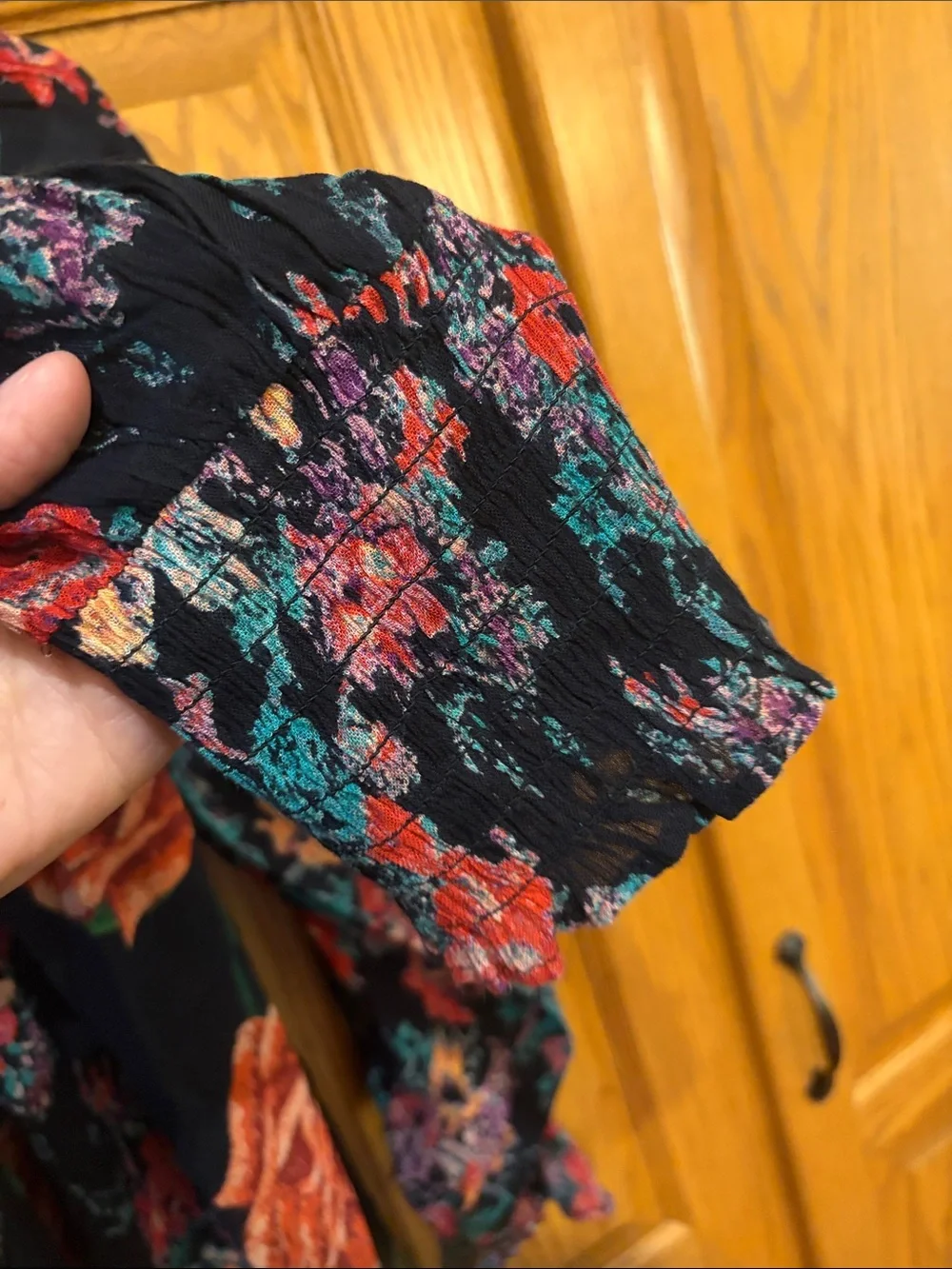 NWT! Free People Floral Off-Shoulder Peasant Blouse